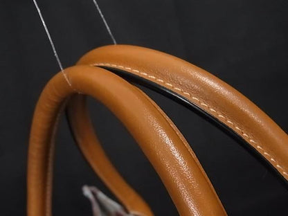 Versace Handbag - Light Blue And Brown Canvas And Leather Women's Rose Flower