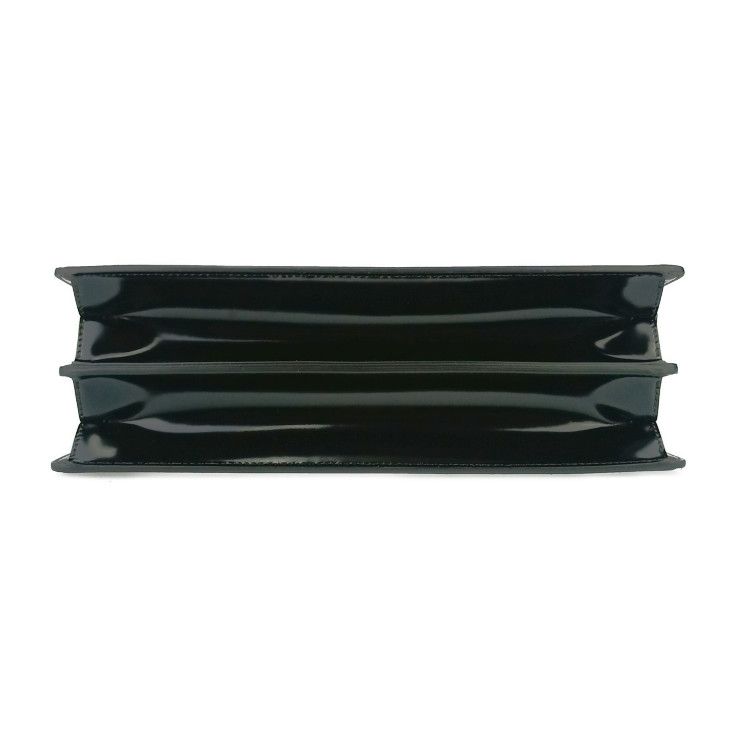 Fendi Shoulder Bag PEEK A BOO CUT Medium 8bn340 ANSC Black Leather Women Silver