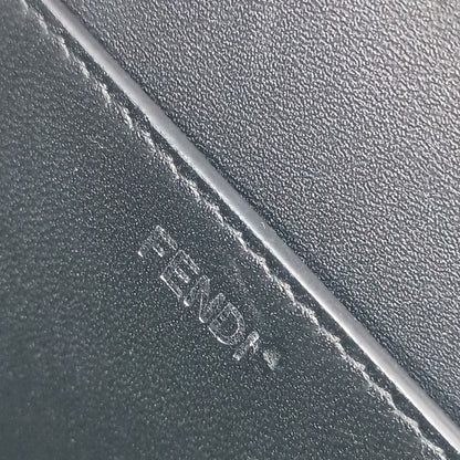 Fendi Shoulder Bag PEEK A BOO CUT Medium 8bn340 ANSC Black Leather Women Silver