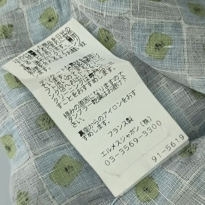 Hermes Tops Long Sleeve Shirt With Total Pattern - Gray Blue Green Multicolor