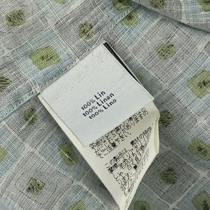 Hermes Tops Long Sleeve Shirt With Total Pattern - Gray Blue Green Multicolor