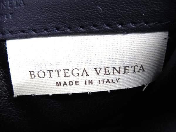 Bottega Veneta Business Card Holder Intrecciato Card Case 133945 Navy Leather