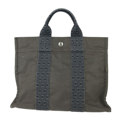 Hermes Tote Her Line Tote PM - Grey Silver Hardware Canvas Unisex Handbag