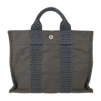 Hermes Tote Her Line Tote PM - Grey Silver Hardware Canvas Unisex Handbag