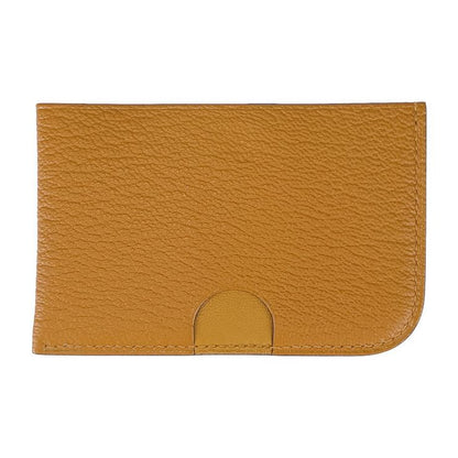 Hermes Card Case Poisson H084483ckac Caramel+vert Comics+vert FIZZ Greenish