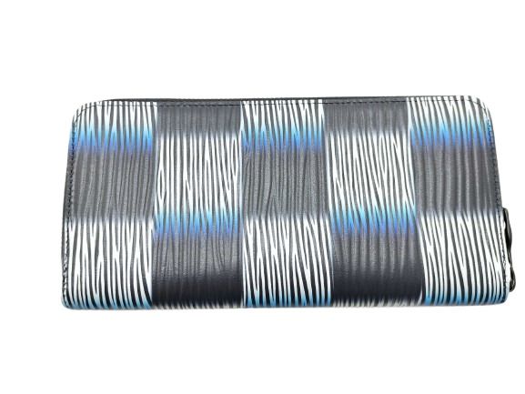 Louis Vuitton Long Wallet Zippy Wallet Vertical M82820 Navy Blue White Black