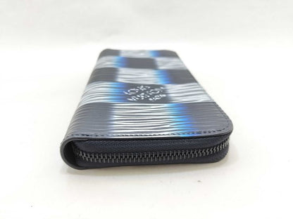 Louis Vuitton Long Wallet Zippy Wallet Vertical M82820 Navy Blue White Black