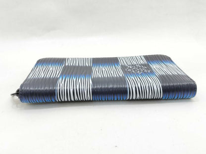 Louis Vuitton Long Wallet Zippy Wallet Vertical M82820 Navy Blue White Black