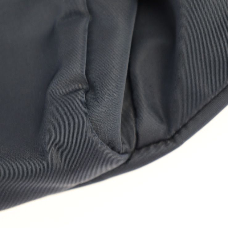 Prada Body Bag Waist Bag 2vl005 Nylon Navy Silver Hardware Shoulder Bag