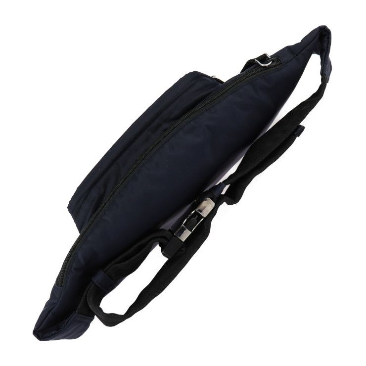 Prada Body Bag Waist Bag 2vl005 Nylon Navy Silver Hardware Shoulder Bag