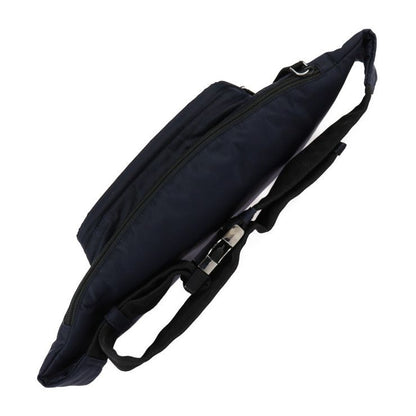 Prada Body Bag Waist Bag 2vl005 Nylon Navy Silver Hardware Shoulder Bag