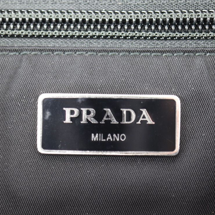 Prada Body Bag Waist Bag 2vl005 Nylon Navy Silver Hardware Shoulder Bag