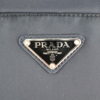 Prada Body Bag Waist Bag 2vl005 Nylon Navy Silver Hardware Shoulder Bag