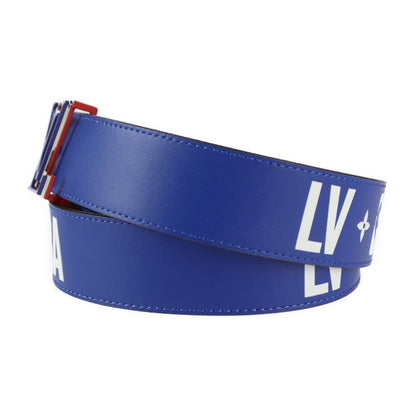 Louis Vuitton NBA Belt Mp278 Monogram Canvas Leather Brown Blue Red Virgil
