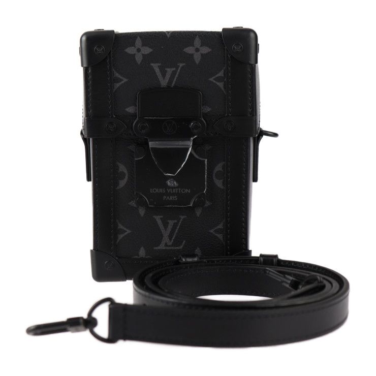 Louis Vuitton Vertical Trunk Wearable Wallet Shoulder Bag M82077 PVC Leather