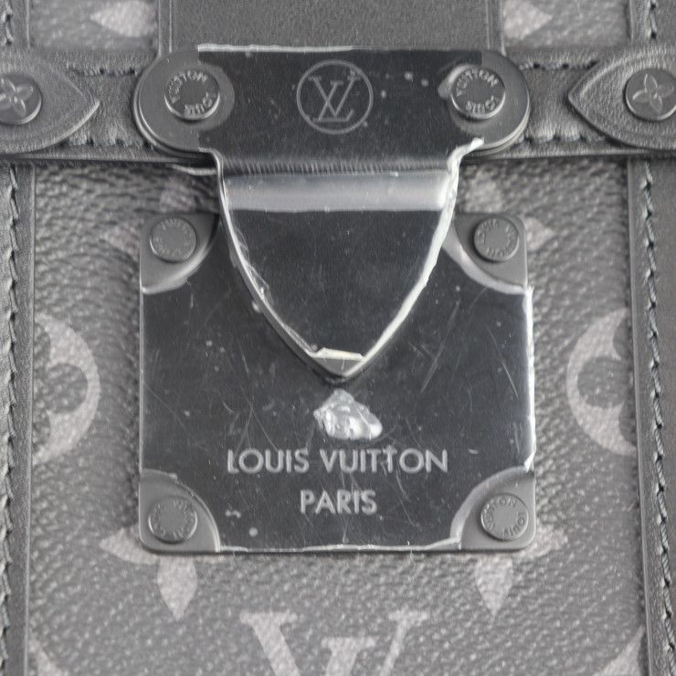 Louis Vuitton Vertical Trunk Wearable Wallet Shoulder Bag M82077 PVC Leather