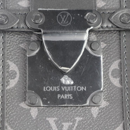 Louis Vuitton Vertical Trunk Wearable Wallet Shoulder Bag M82077 PVC Leather