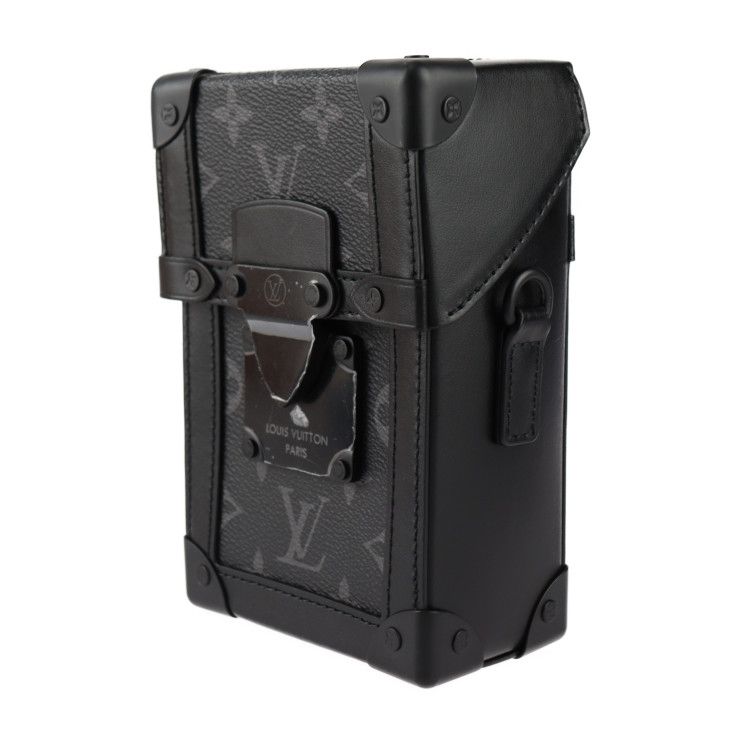 Louis Vuitton Vertical Trunk Wearable Wallet Shoulder Bag M82077 PVC Leather