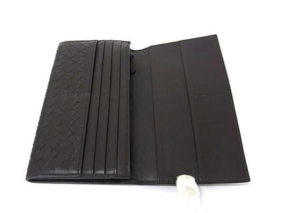 Bottega Veneta Wallet Intrecciato Long Wallet 156819 Brown Leather Unisex