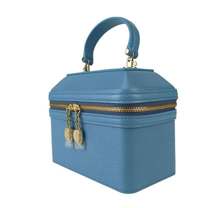Bvlgari Bulgari Handbag Serpenti Vanity Bag - Blue Leather Ladies 2WAY Shoulder