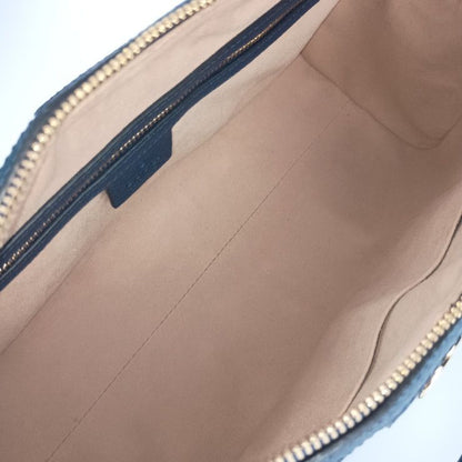 Gucci Handbag GG Ophidia Mini Boston Bag 524532 Navy Gold Hardware Leather