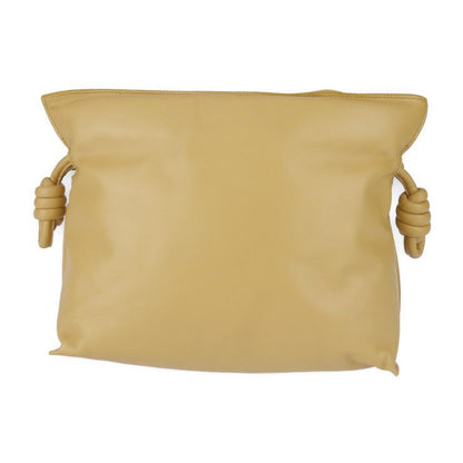 Loewe Flamenco Clutch Puffer Shoulder Bag A411fc1x67 Calfskin Leather Camel