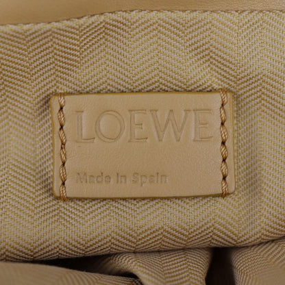 Loewe Flamenco Clutch Puffer Shoulder Bag A411fc1x67 Calfskin Leather Camel