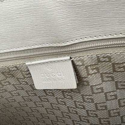 Gucci Handbag G Logo Tote Bag 002 1109 001998 Beige Canvas And Leather Women