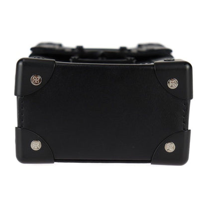 Louis Vuitton Vertical Trunk Wearable Wallet Shoulder Bag M82077 Leather Black