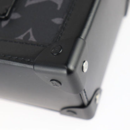 Louis Vuitton Vertical Trunk Wearable Wallet Shoulder Bag M82077 Leather Black