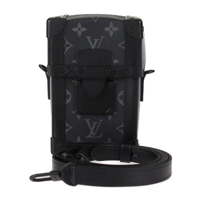Louis Vuitton Vertical Trunk Wearable Wallet Shoulder Bag M82077 Leather Black