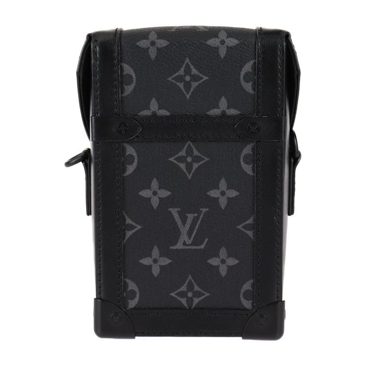 Louis Vuitton Vertical Trunk Wearable Wallet Shoulder Bag M82077 Leather Black