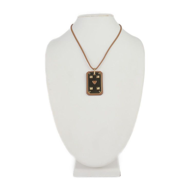 Hermes As De Coeur GM Necklace - Vorsluft GOLD Brownish Gold Hardware Pendant