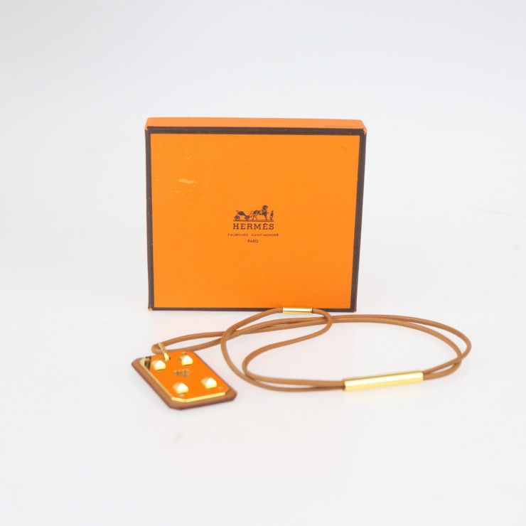 Hermes As De Coeur GM Necklace - Vorsluft GOLD Brownish Gold Hardware Pendant