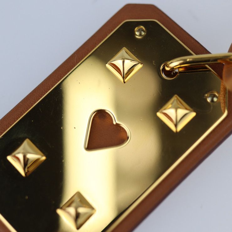 Hermes As De Coeur GM Necklace - Vorsluft GOLD Brownish Gold Hardware Pendant