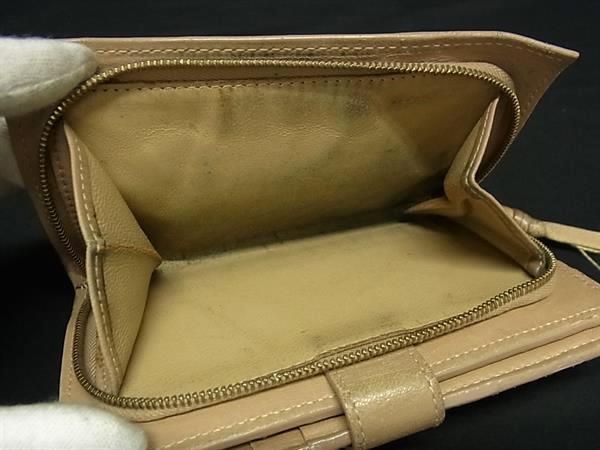 Bottega Veneta Wallet Intrecciato Fold Wallet 121060 Beige Leather Unisex