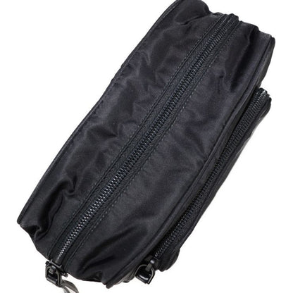 Prada Crossbody Bag Shoulder Bag 1bh107 Nylon Leather Black 2WAY Pouch Logo