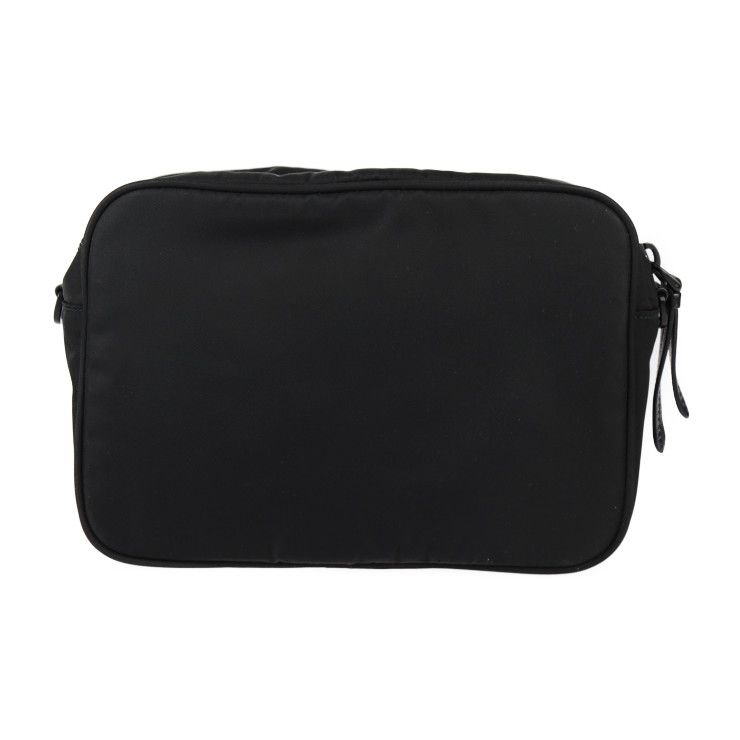 Prada Crossbody Bag Shoulder Bag 1bh107 Nylon Leather Black 2WAY Pouch Logo