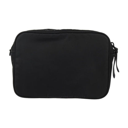 Prada Crossbody Bag Shoulder Bag 1bh107 Nylon Leather Black 2WAY Pouch Logo