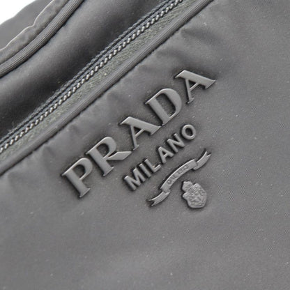 Prada Crossbody Bag Shoulder Bag 1bh107 Nylon Leather Black 2WAY Pouch Logo