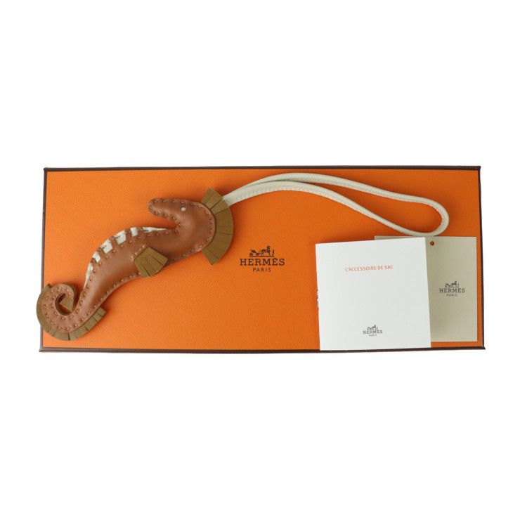 Hermes Ipoh Seahorse And Other Small Accessories Aniomiro Brownish (gold Craft