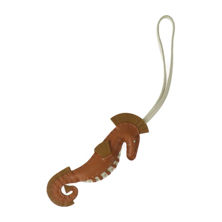 Hermes Ipoh Seahorse And Other Small Accessories Aniomiro Brownish (gold Craft