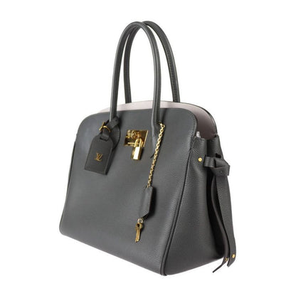 Louis Vuitton Mila MM Handbag M55317 Taurillon Leather Etan Grayish Gold