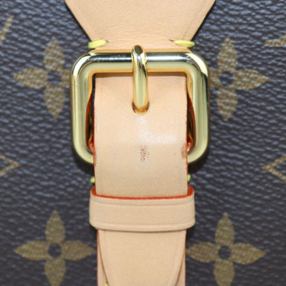 Louis Vuitton Valisette Vertical Handbag M68623 Monogram Canvas Leather Brown