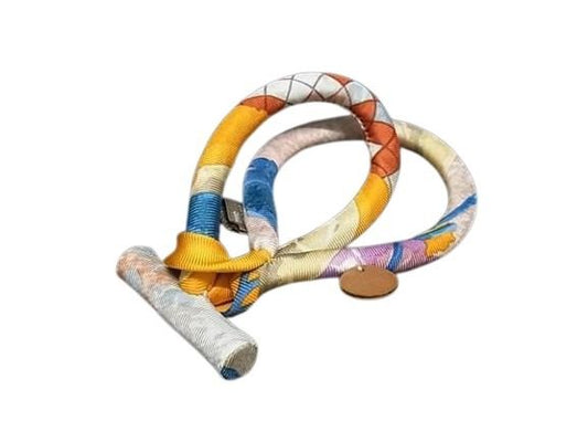 Hermes Bracelet Brid De Soie Double Petite Ash - Multicolor Silk 100% Ladies