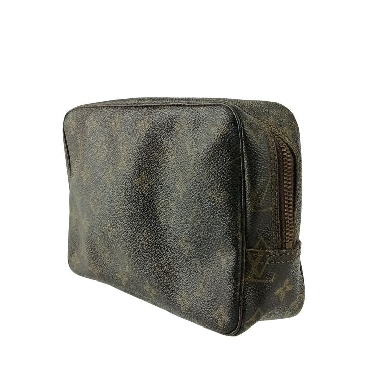 Louis Vuitton Second Bag Monogram Trousse Toilette 23 M47524 Brown PVC Leather