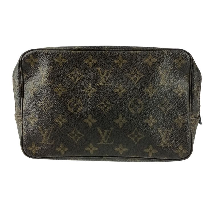 Louis Vuitton Second Bag Monogram Trousse Toilette 23 M47524 Brown PVC Leather