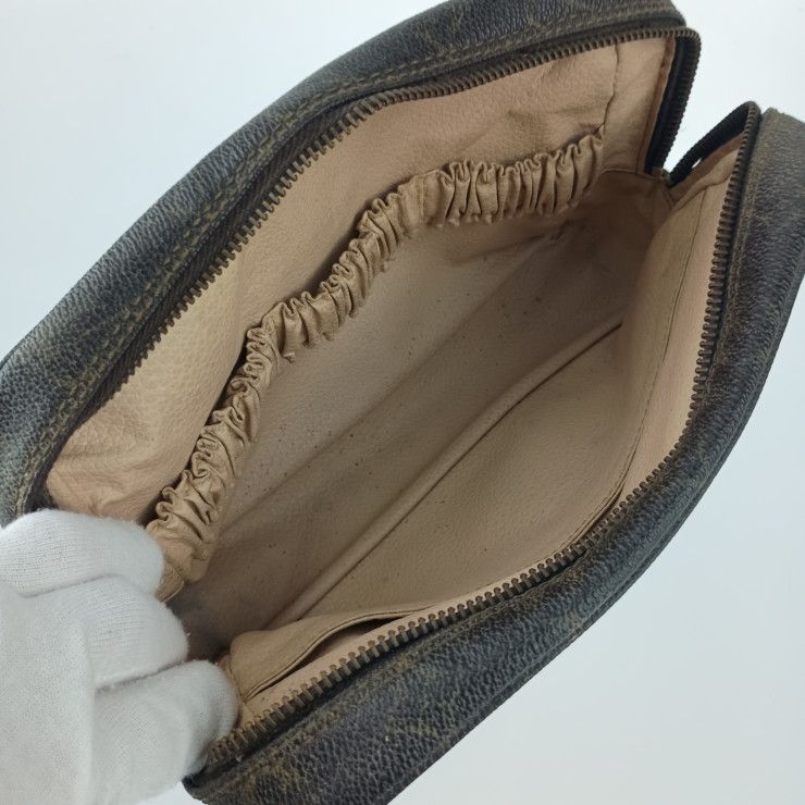 Louis Vuitton Second Bag Monogram Trousse Toilette 23 M47524 Brown PVC Leather