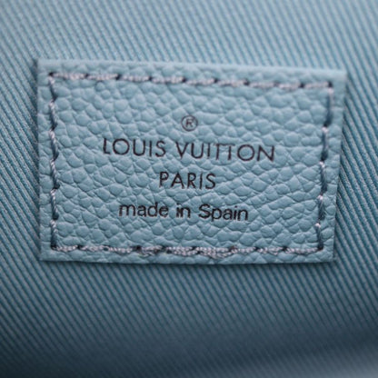 Louis Vuitton Sac Pla XS Shoulder Bag N60495 Leather Turquoise White Silver