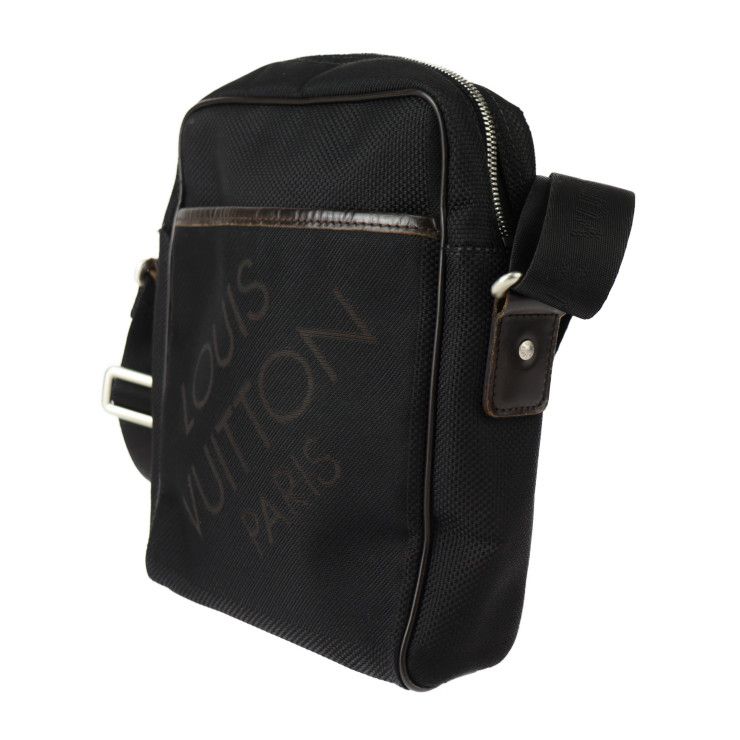 Louis Vuitton Citadin NM Shoulder Bag M93223 Damier Geant Canvas Leather Black